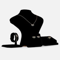 ‎ طقم أطفال ناعم باللون الذهبي