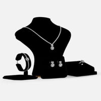 ‎ طقم نسائي كلاسيك باللون الفضي