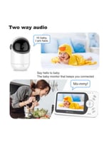 جهاز مراقبة الطفل بالفيديو بشاشة كبيرة مقاس 4.3 ان...