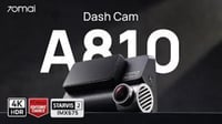 70mai 4K A810 كاميرا داش كام أمامية وخلفية نظام تح...