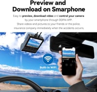 داش كام DDPAI Z50 دي دي باي كاميرا امامية وخلفية 4...