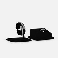 ‎ طقم نسائي أنيق بلون فضي