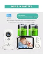 كاميرا مراقبة الطفل اللاسلكية بحجم 3.2 بوصة بشاشة...