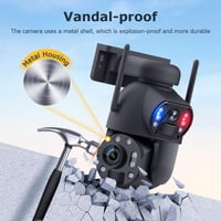 كاميرا طاقة شمسية 4G شريحة بيانات بدقة 4K وزووم 36...