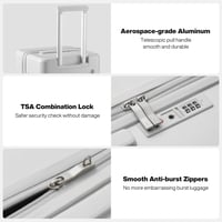 حقيبة سفر فاخرة Mixi Trunk متوسطة الحجم بهيكل صلب...