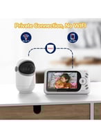 جهاز مراقبة الطفل بالفيديو بشاشة كبيرة مقاس 4.3 ان...