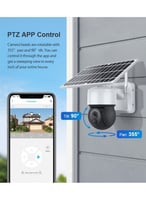 كاميرا مراقبة 4G بشريحة جوال، خارجية تعمل بطاقة ال...