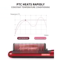 مكواة فرد الشعر بتقنية PTC للحصول على نتائج سريعة...