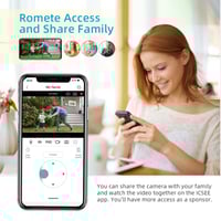 كاميرا مراقبة خارجية تعمل بطاقة الشمسية لاسلكية وا...