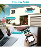 كاميرا مراقبة خارجية تعمل بطاقة الشمسية لاسلكية وا...