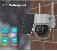 كاميرا مراقبة خارجية تعمل بطاقة الشمسية لاسلكية وا...