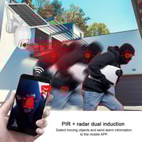 كاميرا مراقبة بالطاقة الشمسية خارجية بشريحة اتصال...