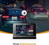 70mai 4K A810 كاميرا داش كام أمامية وخلفية نظام تح...