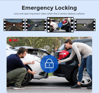 كاميرا داش كام ازدوم امامية وخلفية Azdome M27S للس...