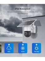 كاميرا مراقبة 4G بشريحة جوال، خارجية تعمل بطاقة ال...