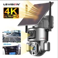 ال اس فيجن كاميرا مراقبة 4G شريحة جوال 20X زوم تكب...