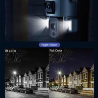 كاميرا مراقبة شريحة بيانات الشمسية خارجية عدستين ،...