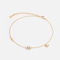 ‎ خلخال نسائي ناعم بلون ذهبي