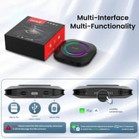 محول كارلينكيت اندرويد 13 بوكس S2 LED اندرويد 13 8...