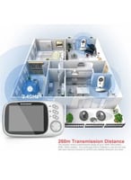 كاميرا مراقبة الطفل اللاسلكية بحجم 3.2 بوصة بشاشة...