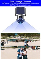 كاميرا مراقبة شريحة بيانات الشمسية خارجية عدستين ،...