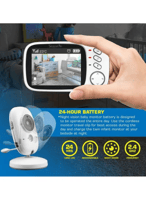كاميرا مراقبة الطفل اللاسلكية بحجم 3.2 بوصة بشاشة...