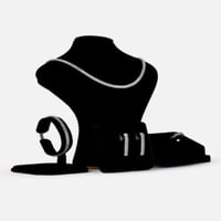 ‎ طقم نسائي فاخر باللون الفضي