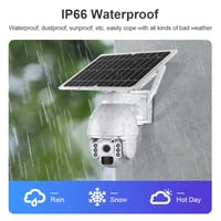 كاميرا مراقبة بطاقة شمسية 4G شريحة بيانات لوحة شمس...