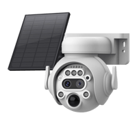 كاميرا مراقبة بالطاقة الشمسية 4G 4K زوم بصري 12X خ...