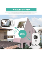 كاميرا مراقبة الطفل اللاسلكية بحجم 3.2 بوصة بشاشة...