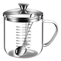 كوب زجاجي عالي البورسليكات للتحضير الاندومي سعة 0....