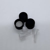 كرتون قوارير زجاج شفاف سعة 5 مل مع قطارة (255 حبة)