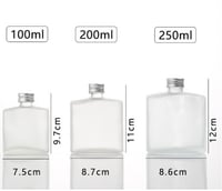 قارورة زجاج شفاف 100 مل حبة واحدة