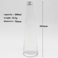 قارورة زجاج شفاف 300 مل