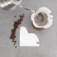 هاريو فلاتر قهوة V60 على شكل حمامة ابيض بحجم V02 (...