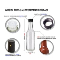 كرتون قوارير زجاج شفاف شطة مع غطاء تقطير 150 مل (1...