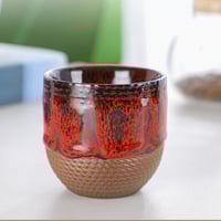 كوب فخار 180 مل أحمر