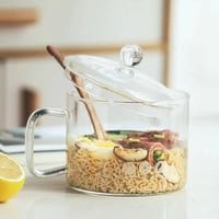 كوب زجاجي للتحضير الاندومي سعة 1,2 لتر