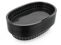 سلال بلاستيكية لون أسود ( 12 حبة )