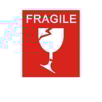 ملصق قابل للكسر ( 500 حبة في الشدة )