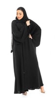 عباية بقصة اكمام مستقيمة
