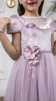 فستان بناتي بلون بنفسجي فاتح