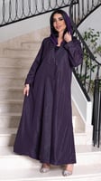 عباية بليزر بلون بنفسجي