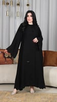 عباية مطرزة بشك أسود
