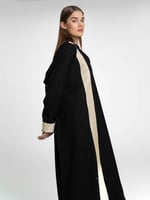 عباية أسود وبيج