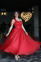 فستان سهره أحمر