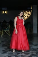 فستان سهره أحمر