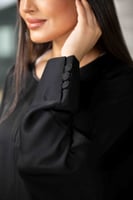 عباية بشت مفتوحة بأكمام أزره