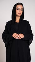 عباية بقطعة شيفون