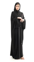 عباية باكمام مطرزة قابلة للطي